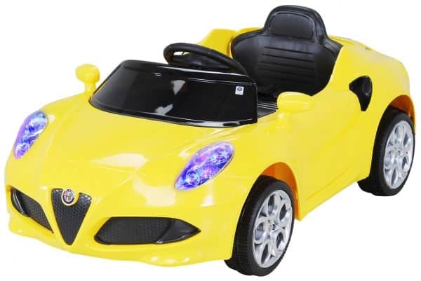Auto Elettrica Per Bambini Giallo Di 2 Anni