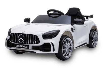 Auto Elettrica Per Bambini Mercedes Amg Gtr Bianca