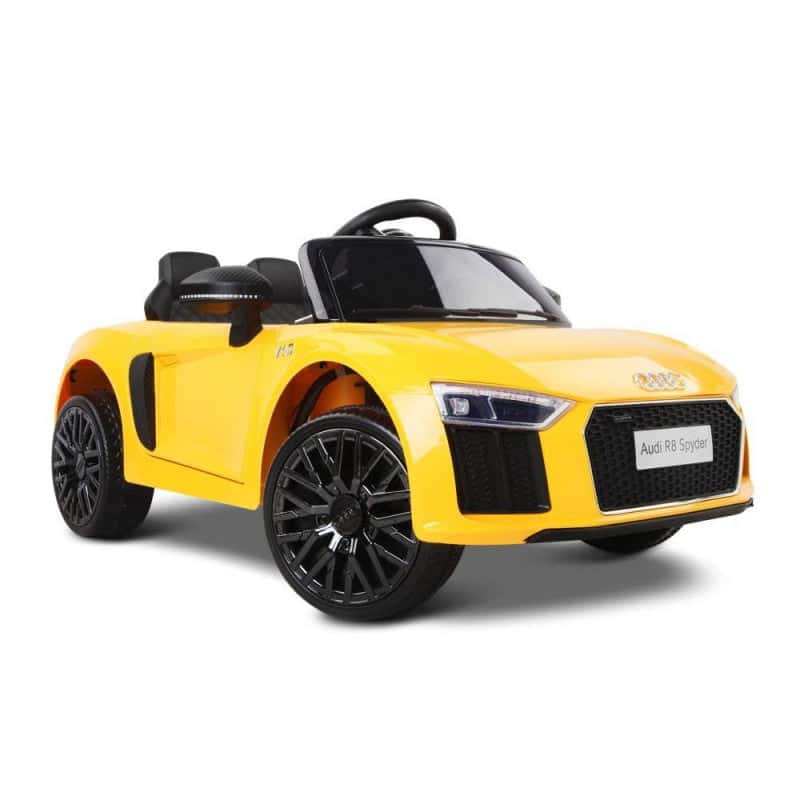 Auto Elettrica Per Bambini Audi R8 Gialla