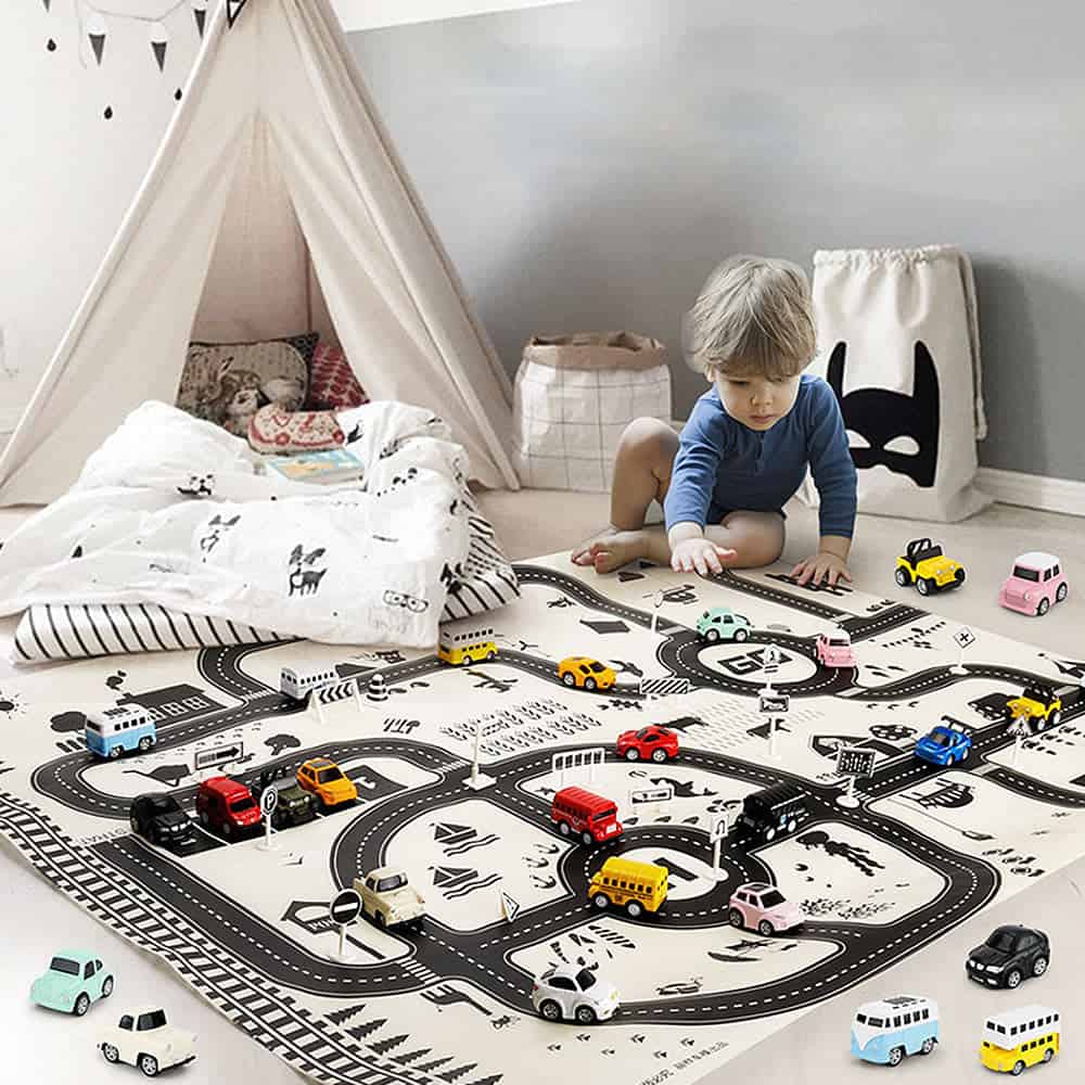 Tappeto Bambini Giocattolo Vintage Per Bambini