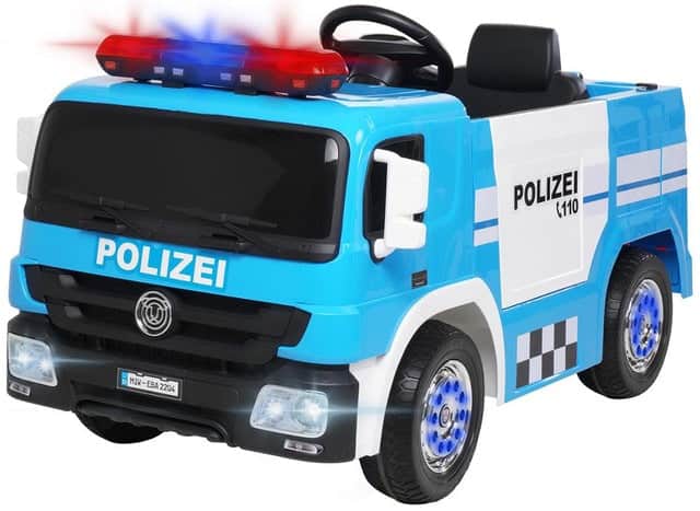 Camion Elettrico Per Bambini Polizia