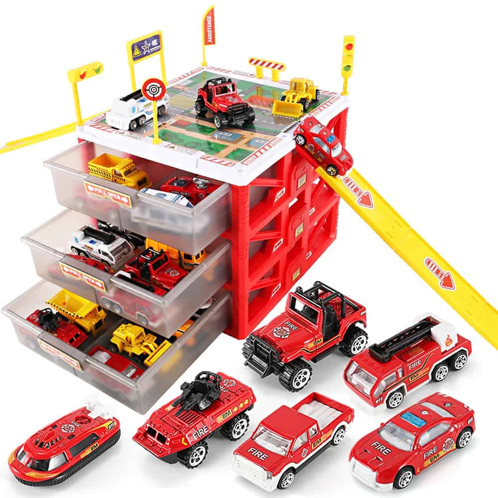 Garage Per Macchinine Parcheggio Per Auto Dei Vigili Del Fuoco