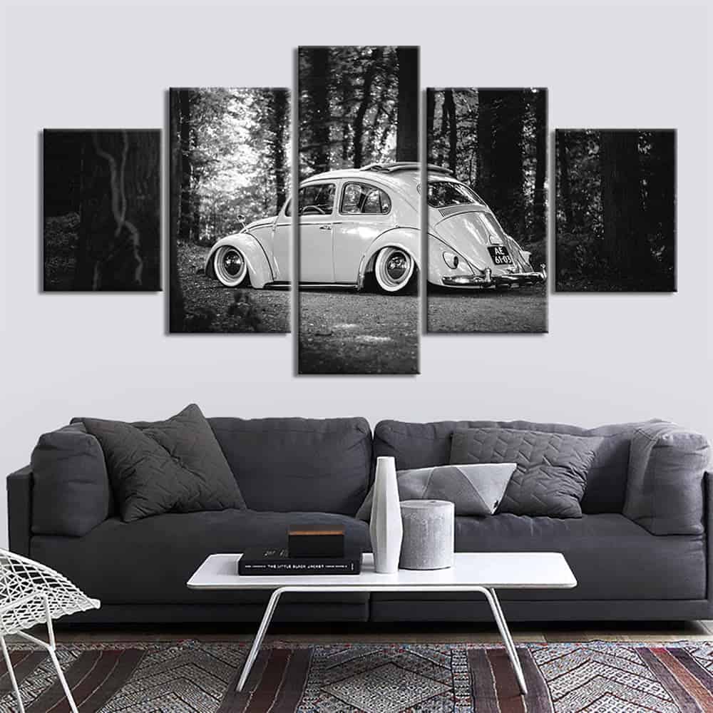 Quadro Auto Bianco E Nero