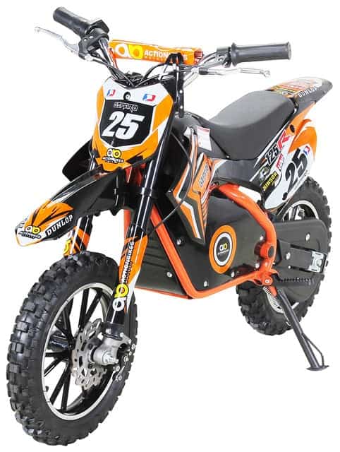 Moto Elettrica Per Bambini Mini Cross Arancione 500W