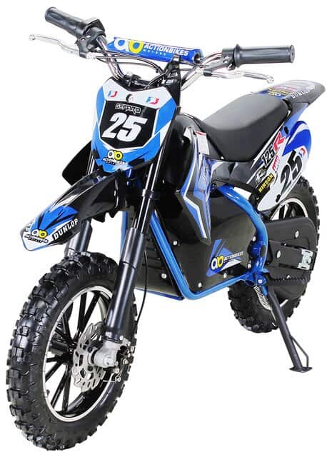 Moto Elettrica Per Bambini Mini Cross Blu 500W