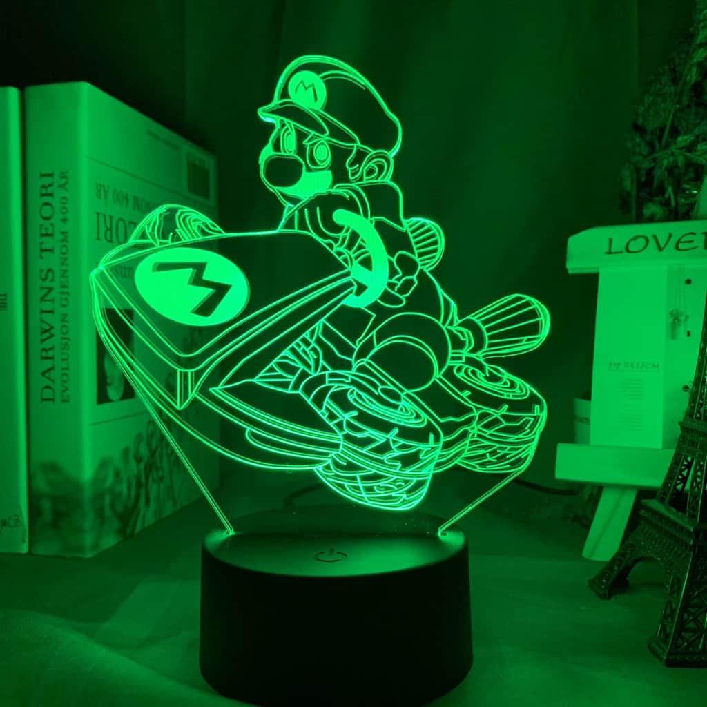 Luce Notturna Auto Lampada 3D Mario Kart