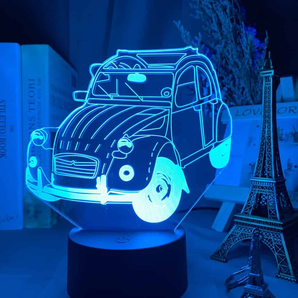 Luce Notturna Auto Lampada 3D Vintage