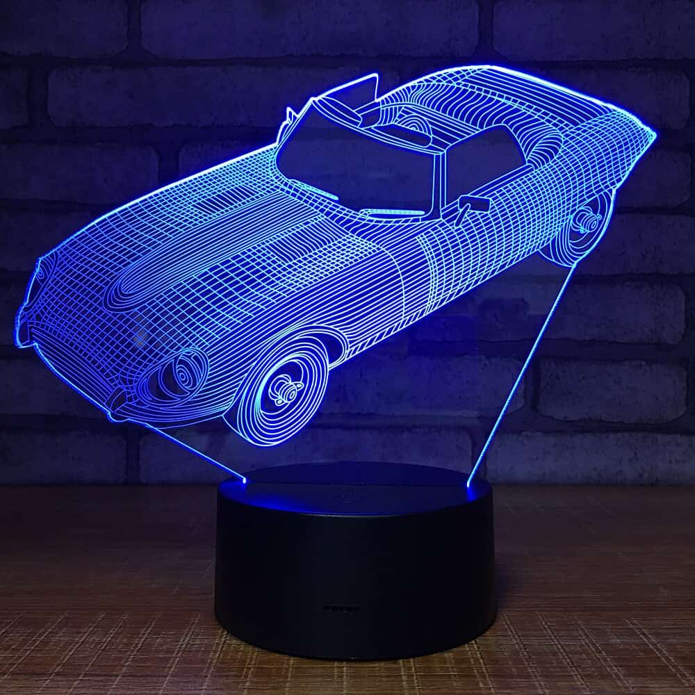 Luce Notturna Auto Lampada 3D Led Cabriolet