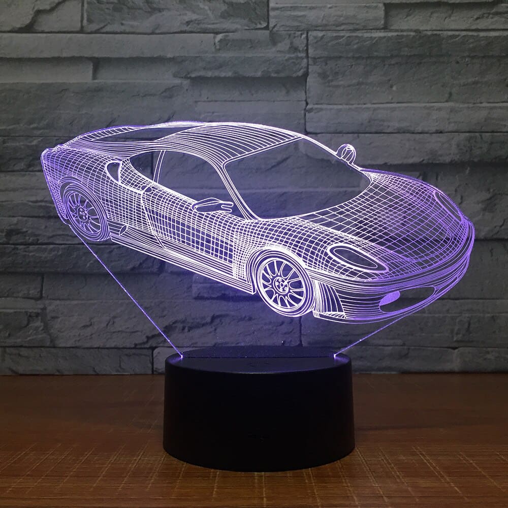 Luce Notturna Auto Lampada 3D Supercar