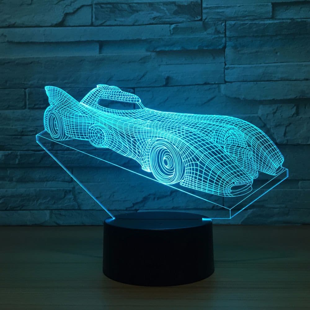 Luce Notturna Auto Lampada 3D Batmobile