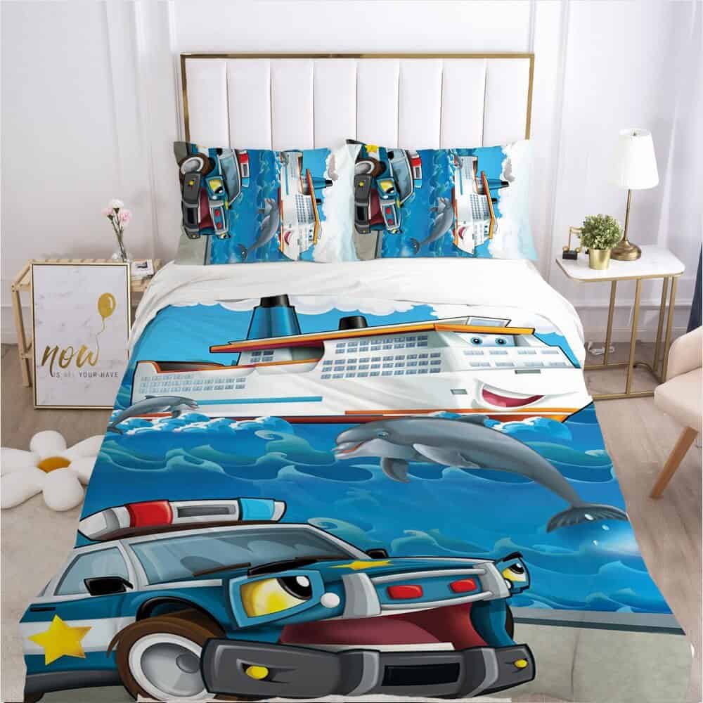 Biancheria Letto Bambini Auto Della Polizia