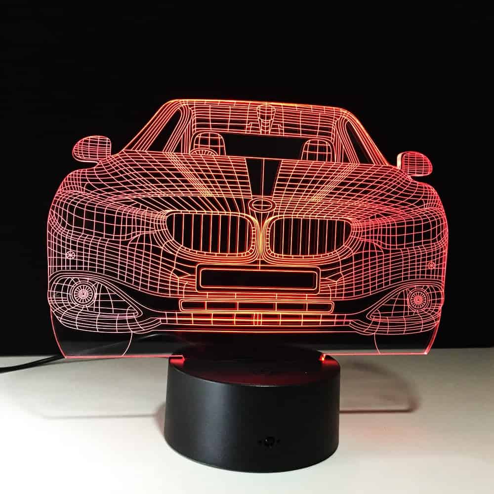 Luce Notturna Auto Lampada 3D Led