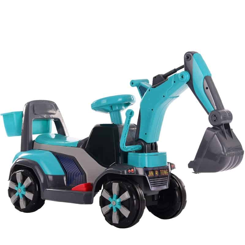 Macchinine Cavalcabili Auto Scavatrice Blu